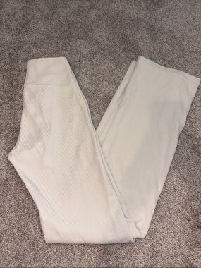 lululemon athletica Ribbed Leggings in Light Beige/Cream
